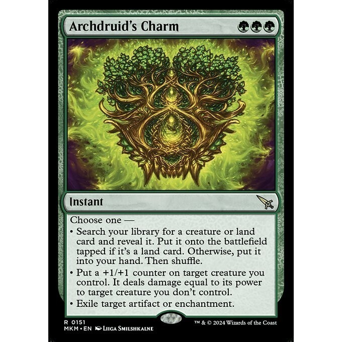 [Murders At Karlov Manor] - [MKM] - [Archdruid's Charm] - (R) - [2024]