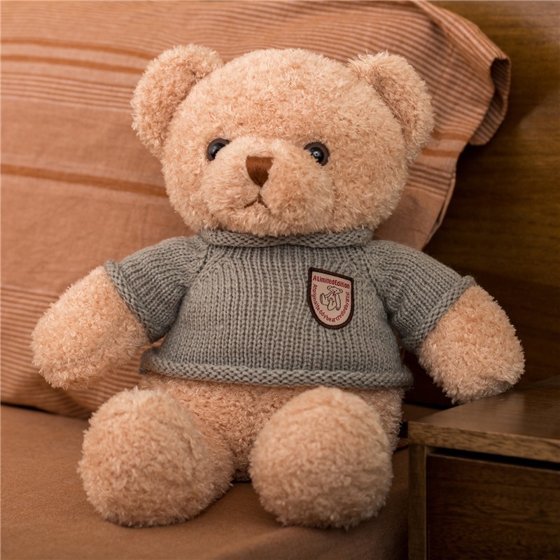 Sweater Teddy Bear Plush Toy Bear Doll Huggy Bear Doll Sleeping Ragdoll Girls Birthday Gifts