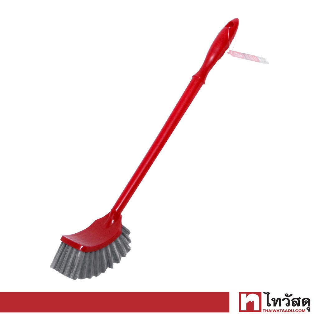 LIAO แปรงขัดสุขภัณฑ์ รุ่น D130032 ขนาด 48 ซม. สีแดง - เทา