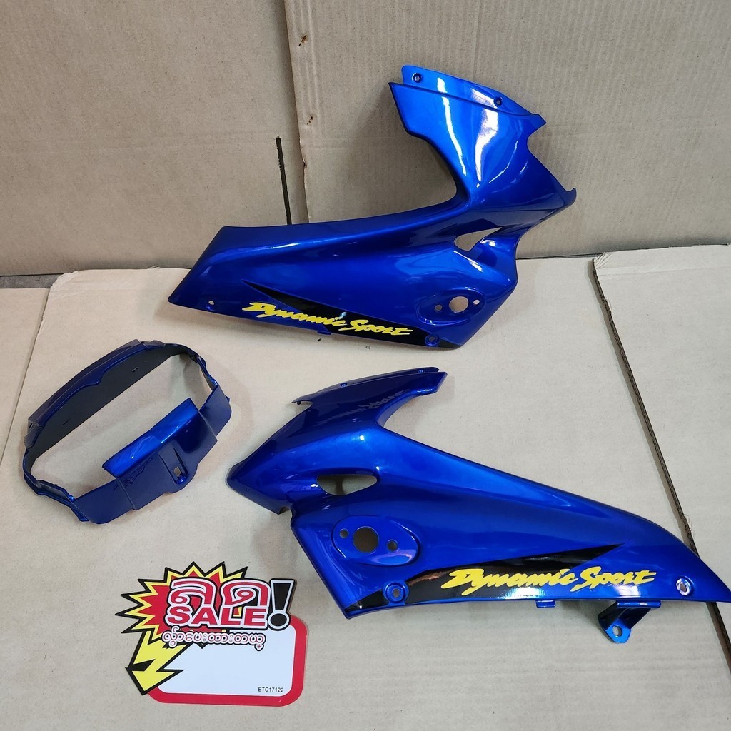หน้ากาก LS NEW ชุดสี ชุดแต่ง แฟริ่ง เฟรมรถ Ls 125 ตัวใหม่ สีน้ำเงิน พร้อมติดสติกเกอร์ ปี 2001