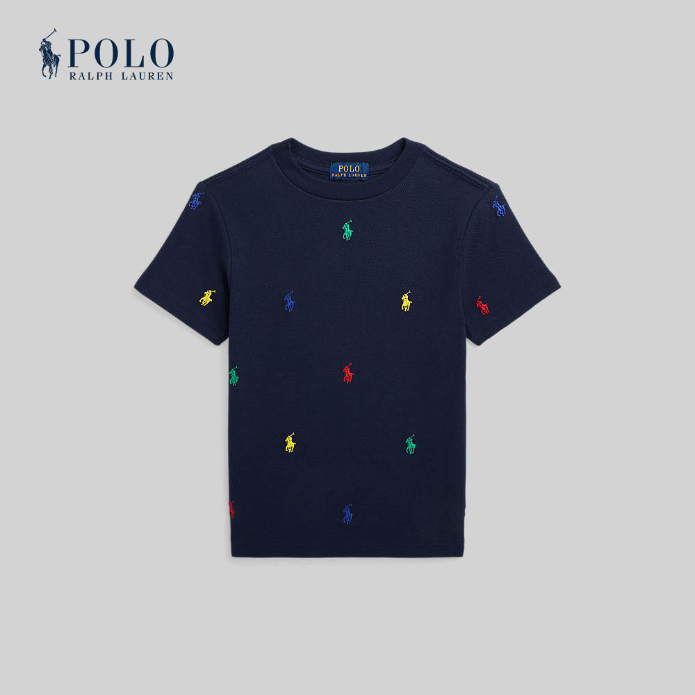 Polo Ralph Lauren Kids เสื้อยืดเด็กผู้ชาย Polo Pony Cotton Mesh Tee รุ่น CWPOTSHB8020786 สีฟ้า
