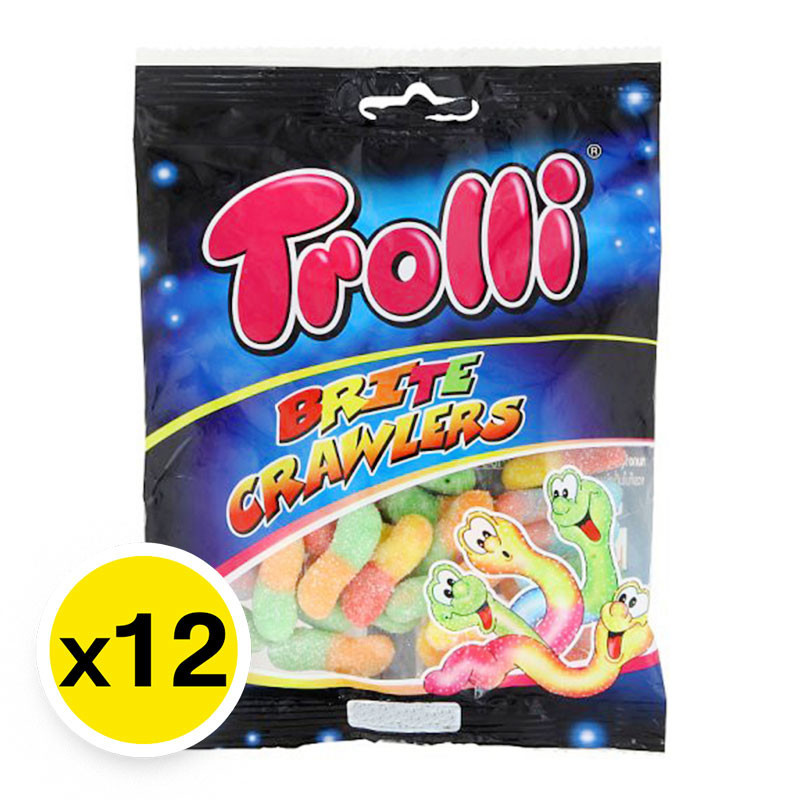 ทรอลลี่ กัมมี่ บริตครอเลอร์ 14 ก. x 12 / TROLLI Gummy Brite Crawler 14 g x 12