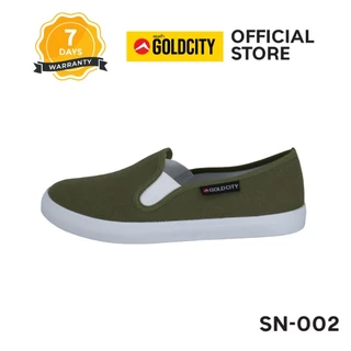 GOLDCITY รองเท้าสลิปออน UNISEX พื้นยางพารา กันลื่น ใส่สบาย ใส่ได้ทุกวัน (36-45) รุ่น SN002
