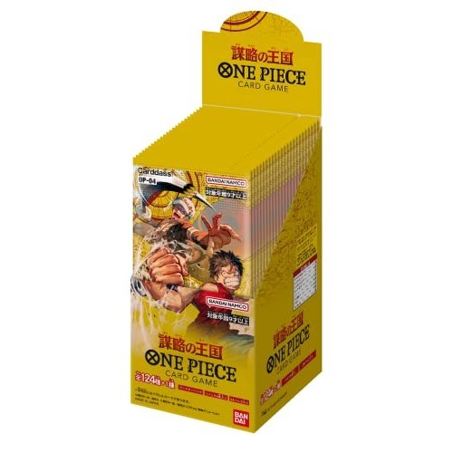 BANDAI ONE PIECE การ์ดเกม Kingdom of Plot OP-04 BOX) 24 แพ็ค 24 ชิ้น (x 1) สินค้าของแท้ใหม่เอี่ยมจำหน่ายในญี่ปุ่นที่ถูกกฎหมาย