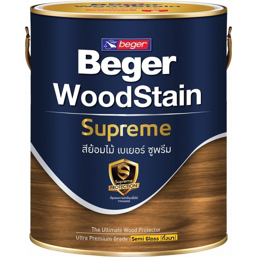 สีย้อมไม้ กึ่งเงา Beger Woodstain Supreme S9204 Dark Oak (กล) BEGER