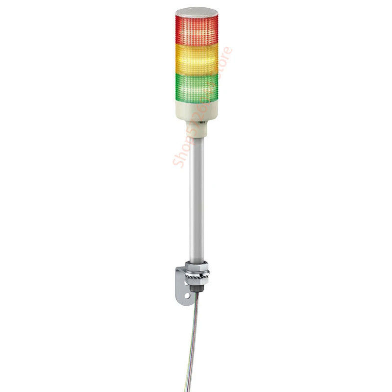Schneider XVGB3S ไฟสัญญาณ3ชั้นโพสต์ท่อรองรับรูปตัว L สีแดง/ส้ม/เขียวพร้อมออด