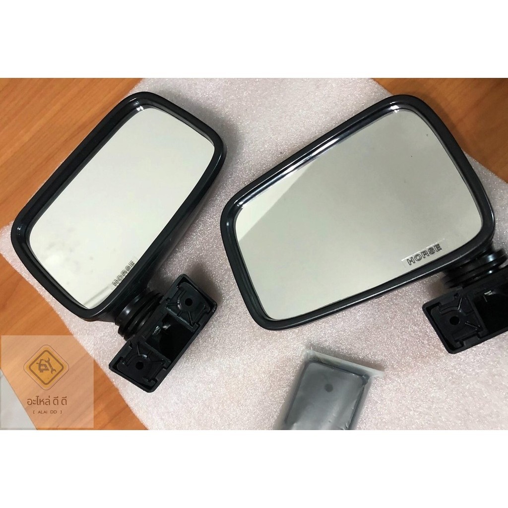 กระจกมองข้าง มาสด้า 1200 , 1300 , 1400 แฟมิเลีย Mazda Familia M1200 , M1300 , M1400 เกรดอย่างดี ยี่ห้อ Horse DM121