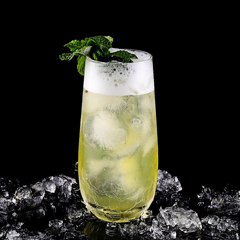 Cocktail Glass Mojito Cup Ice CrackmojitoColin Long Glass Juice Cup Creative Bar Glass
