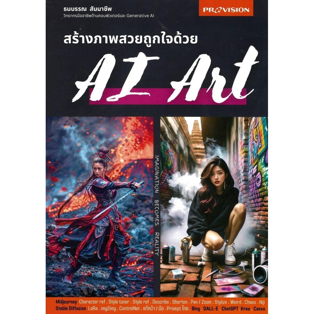 หนังสือ สร้างภาพสวยถูกใจด้วย Ai Art