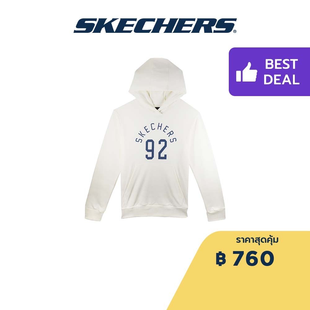 Skechers สเก็ตเชอร์ส เสื้อสเวตเตอร์มีฮู้ดผู้ชาย Men Hooded Pullover - SL223M113-01EP