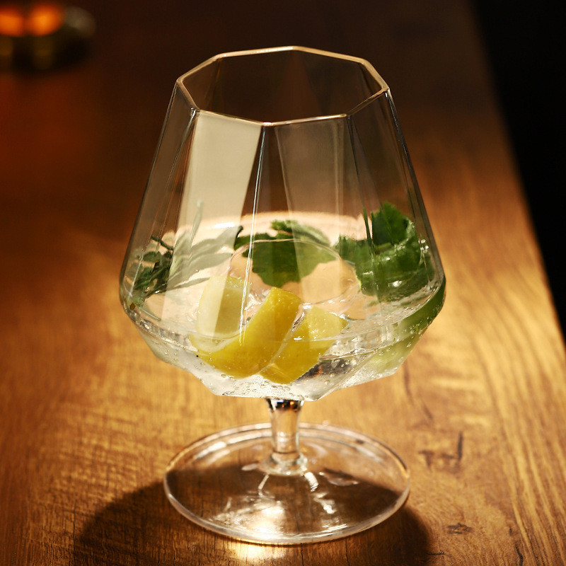 Atmosphere Diamond Cocktail Glass Bar Short Foot Diamond Brandy Glass Wine Glass Whiskey Liquor Glas