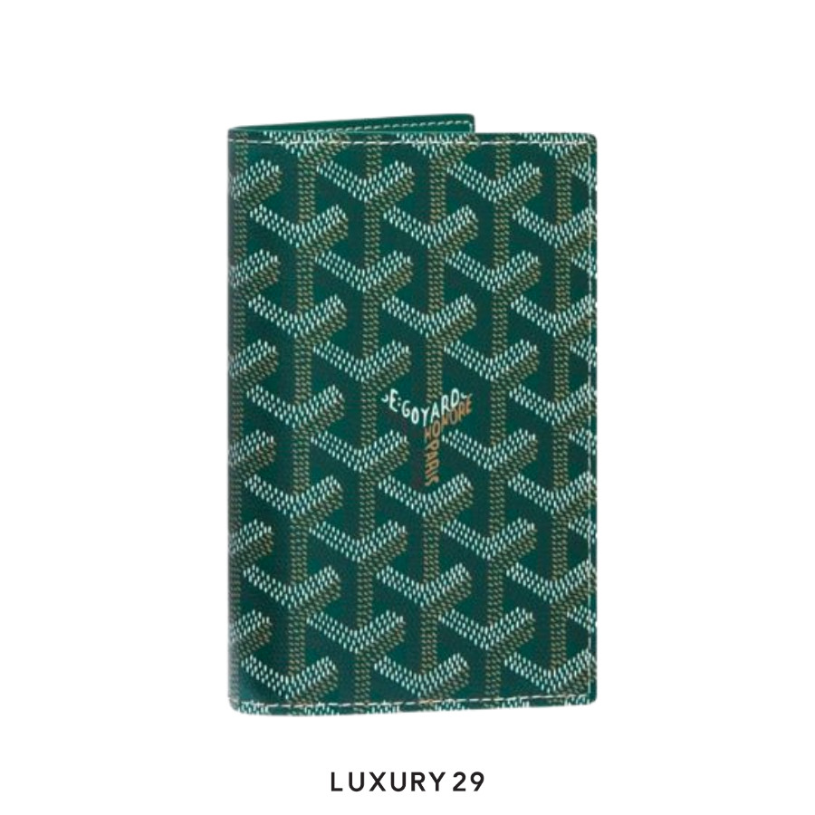 Goyard Grenelle Passport Cover Green