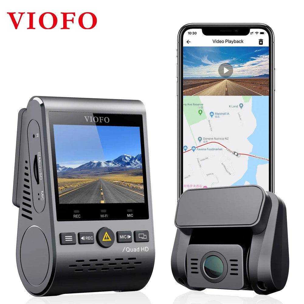 VIOFO A129 Plus Duo GPS กล้องติดรถยนต์ Sony Starvis Sensor กล้องหน้า 2K 60fps หลัง FHD WIFI