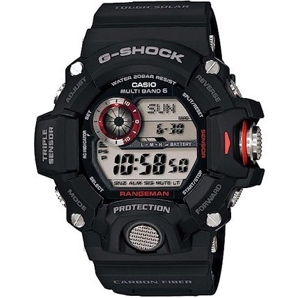 JDM WATCH ★  Casio G-Shock GW-9400J-1JF GW-9400BJ-1 นาฬิกาพลังงานแสงอาทิตย์ ตัวเรือนเรซิน คาร์บอนไฟเ