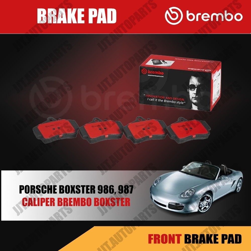 Brembo ผ้าเบรค PORSCHE BOXSTER 986, 987 2.7 1996-2011 (ผ้าเบรค boxster ปั๊ม Brembo) [คู่หน้า, คู่หลั