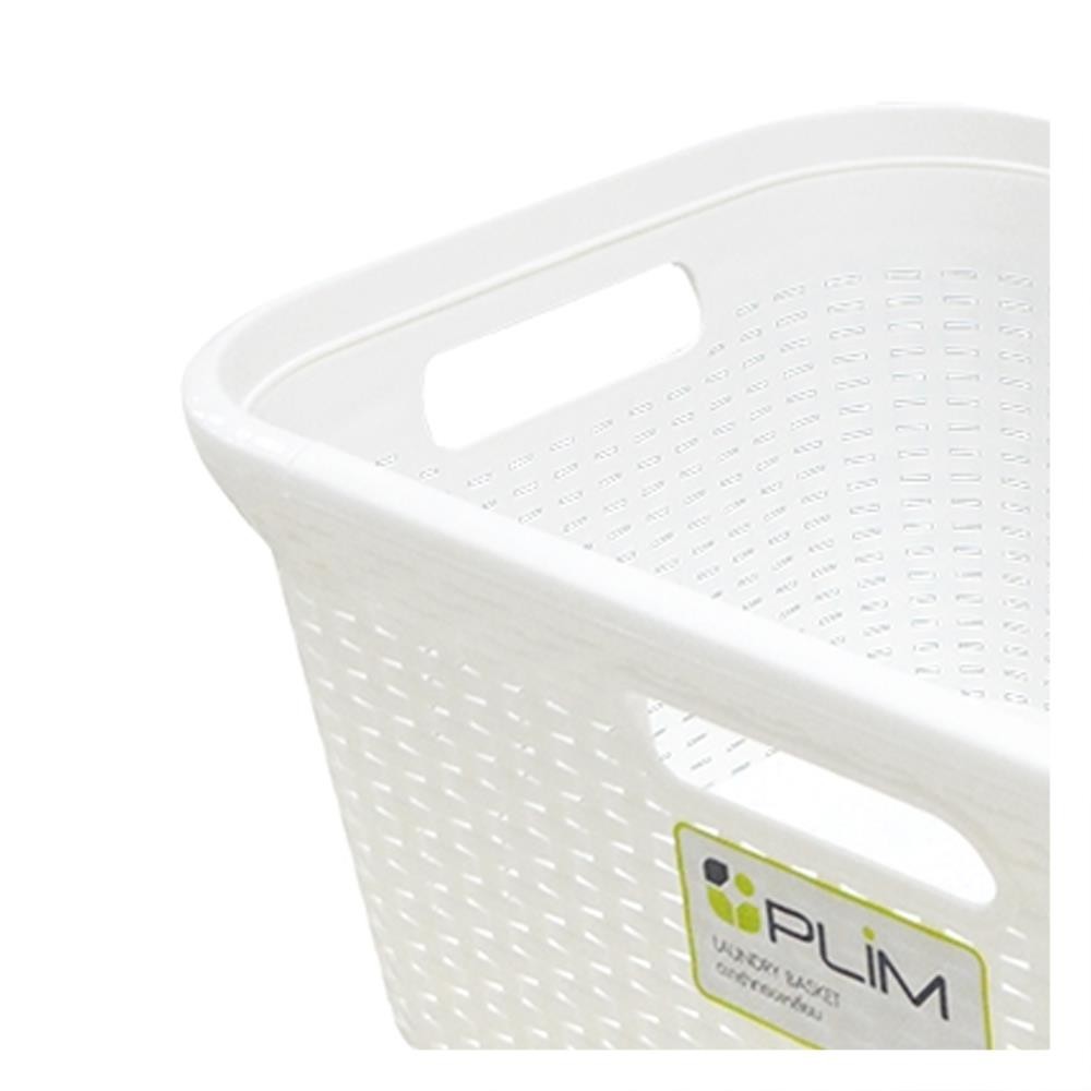 PLIM ตะกร้าผ้าเหลี่ยม 5988 ขาว จัดส่งโดย HomePro - รูปที่ 2