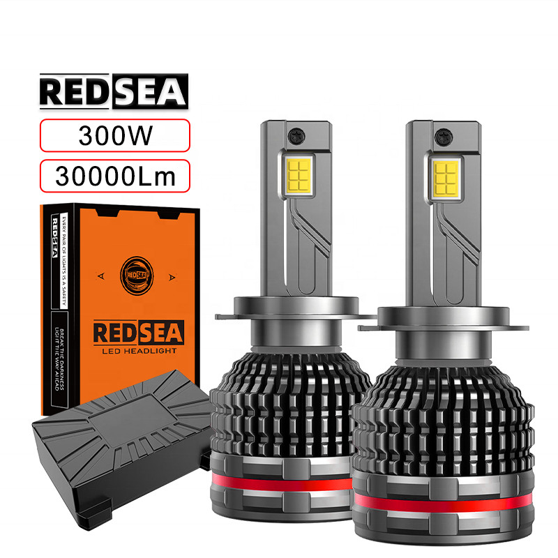 High Power 300W 50000LM 5585 CSP Chip Auto Lighting System Car Led Lights 9005 9006 H1 H11 H3 H7 Led