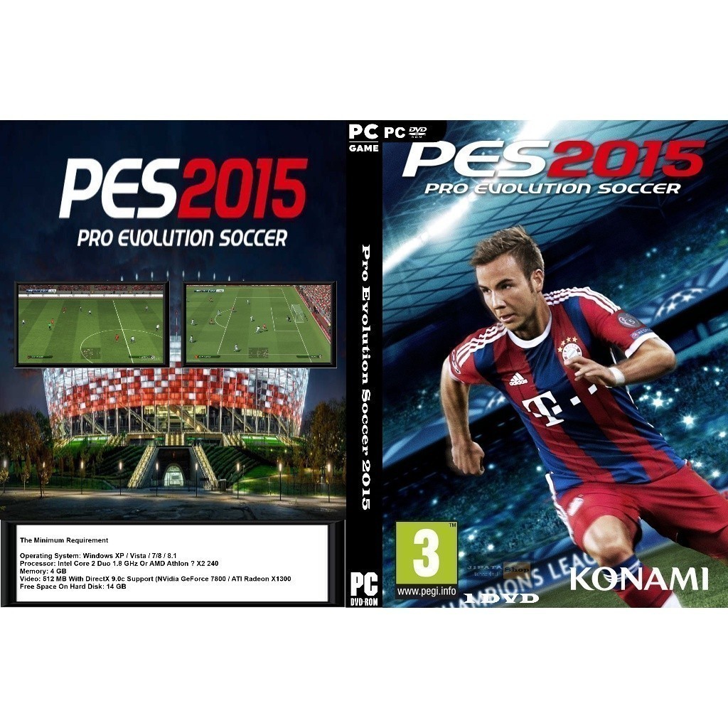 แผ่น Game PC Pro Evolution Soccer 2015 (1DVD)