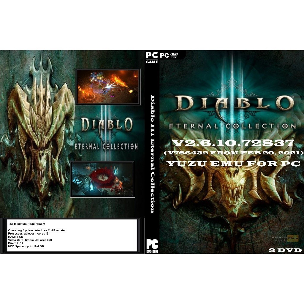แผ่น Game PC Diablo III Eternal Collection (3DVD)