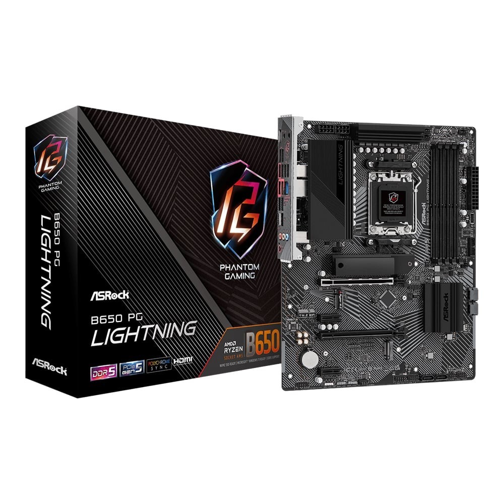 MAINBOARD (เมนบอร์ด) ASROCK B650 PG LIGHTNING (SOCKET AM5) (ATX)