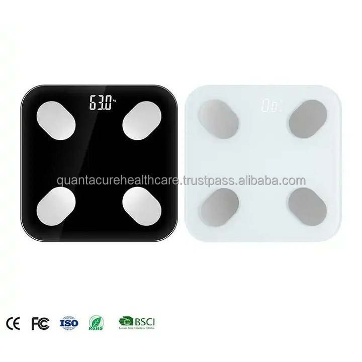 QC WH01 Large Blue Tooth Lcd Display Digital Bathroom Scale Digital Body Fat Weight Bathroom Scale