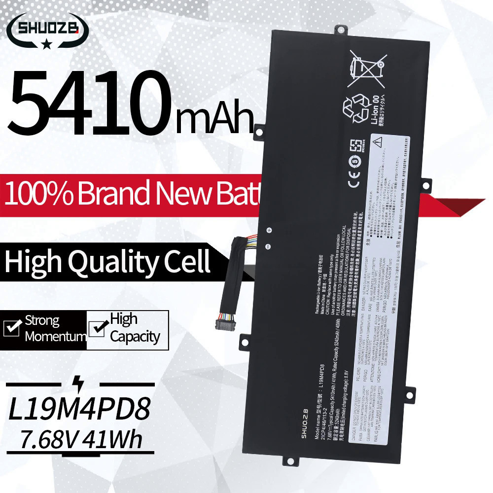 NEW L19C4PD8 L19M4PD8 Battery For Lenovo Yoga Duet 7-13IML Series Notebook SB10X87837 SB10X87838 5B1
