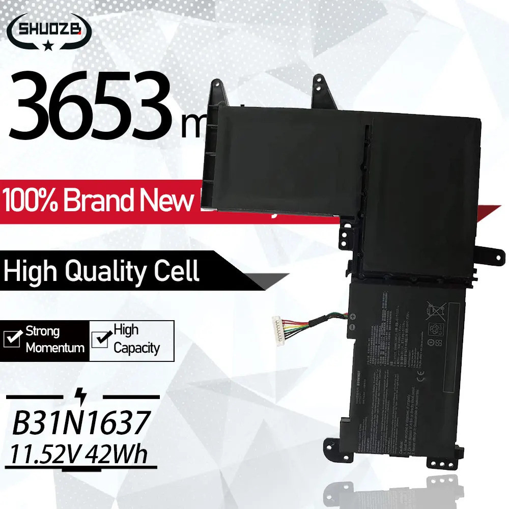 New B31N1637 C31N1637 Battery For ASUS X510 X510UA X510UF X510UQ VivoBook S15 S510UA S510UQ S510UN S