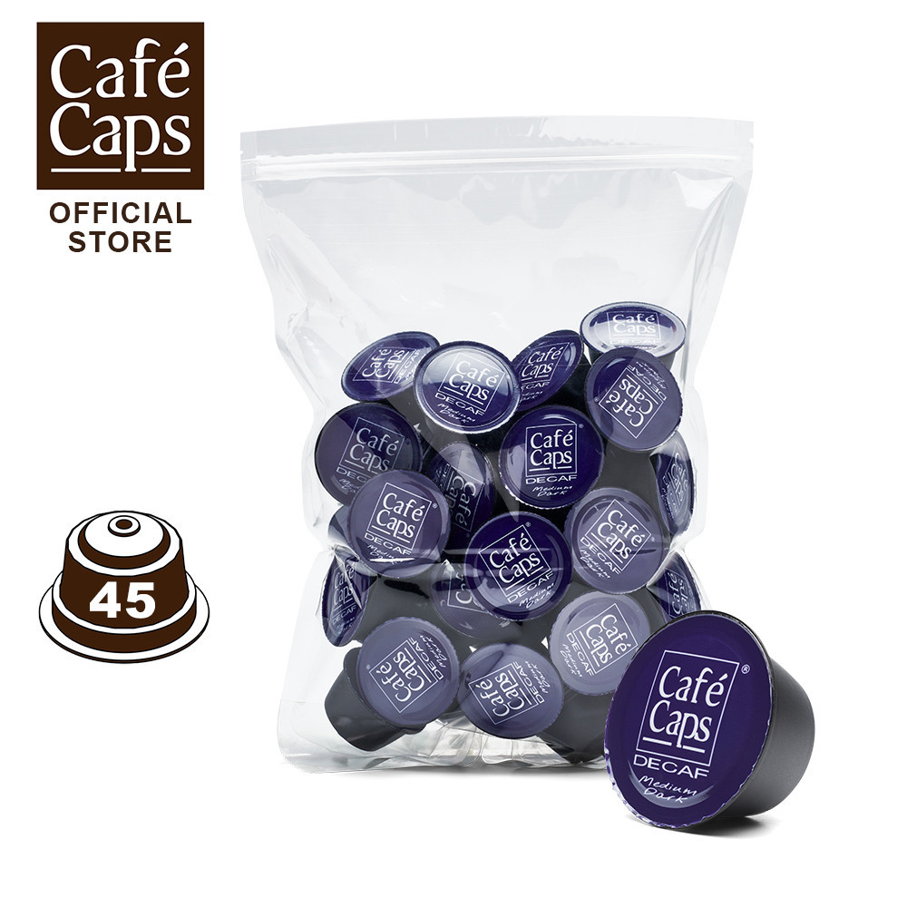 Dolce Gusto Compatible Decaf Capsule – Cafecaps (1 Bag X 45 Caps) | กาแฟแคปซูล ดีคาฟ