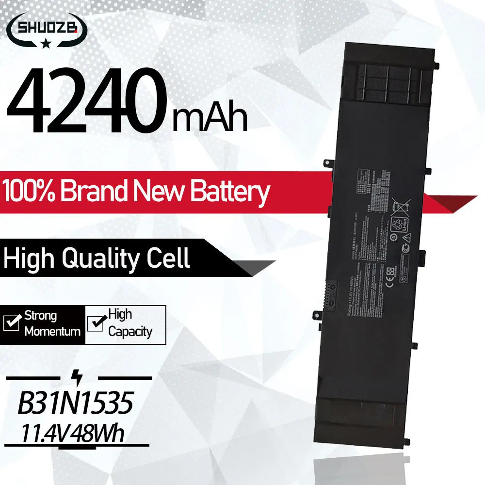 B31N1535 Laptop Battery For ASUS ZenBook UX310 UX310UA UX310UQ UX410 UX410UA UX410UQ U4000U U400UQ R