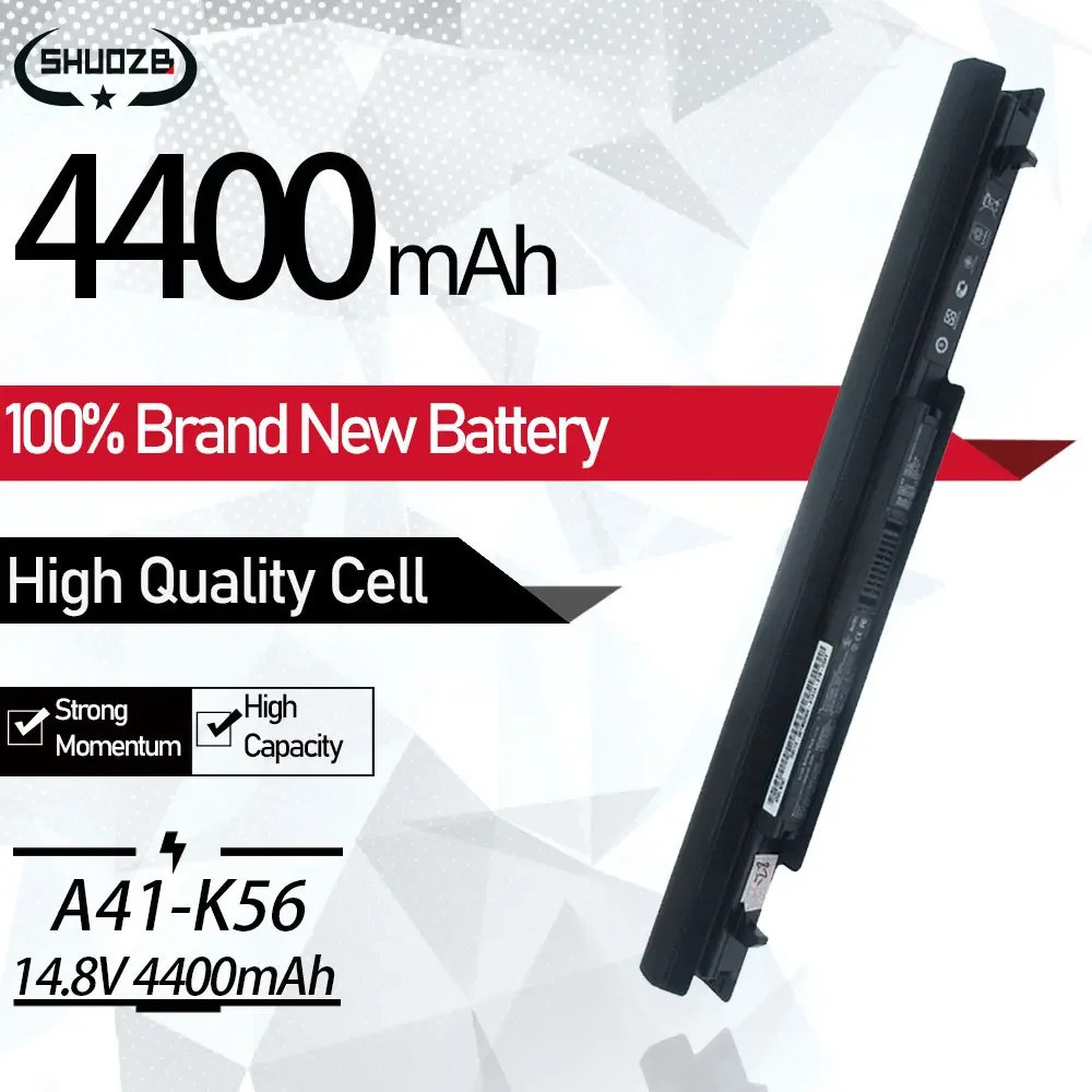 A41-K56 A31-K56 A32-K56 A42-K56 Battery For ASUS A46 A46CA K46 K46C K46CM K56 K56C K56CM S56 S46C S5