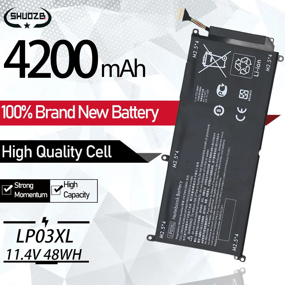 New LP03XL HSTNN-DB6X 807211-121 Battery For HP Envy 14-J 15T-AE 15-AE015TX AE019TX 15-ae124tx TPN-C