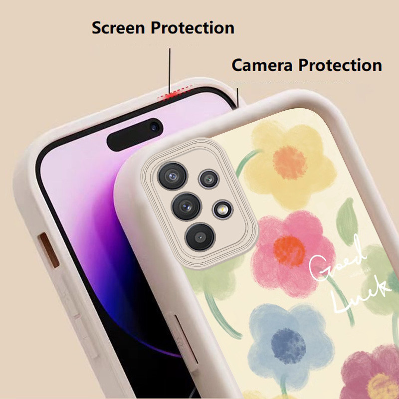 ดอกไม้หลากสี เคส Samsung A52 S A54 A53 A51 A50 S A34 A33 A32 A31 A30 S A25 A24 A23 A21S h3b1151