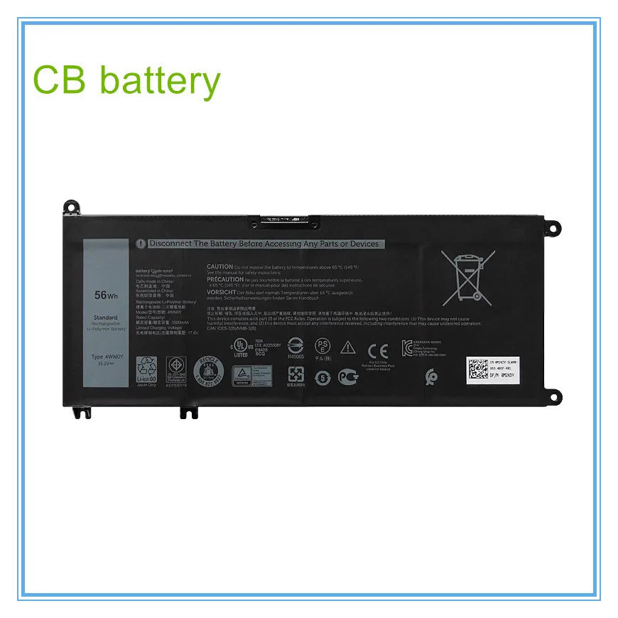 56Wh 33YDH 4WN0Y สำหรับ15 7577 7586 7588 7779 7786,G7 7588 14 3480,3488 3490 7580 7570