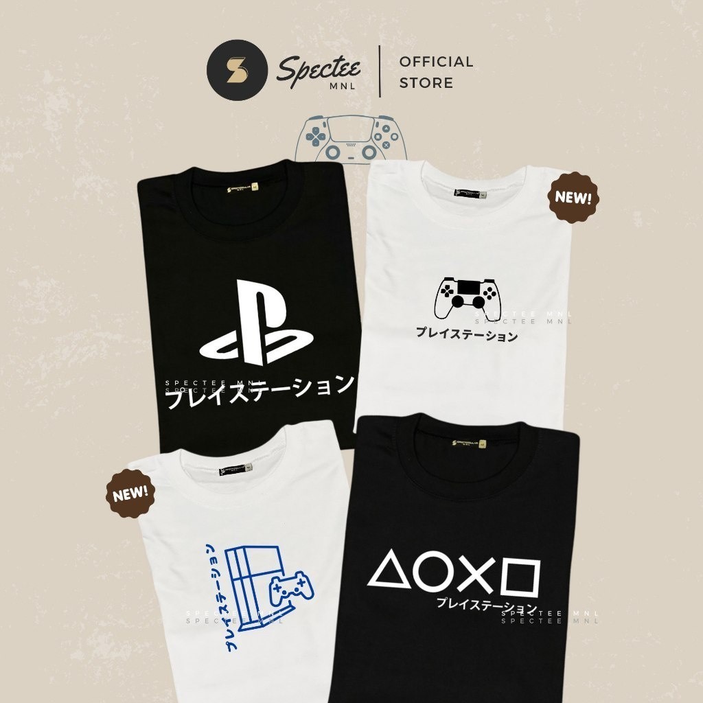 Piaystation ญี่ปุ่น | เสื้อยืด PS Gamer | เสื้อยืด unisex S-5XL