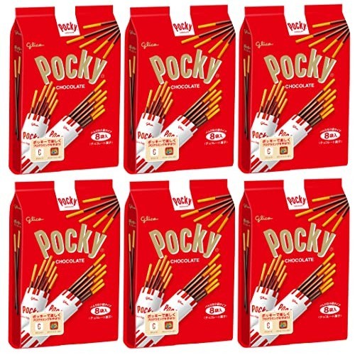 Direct from Japan Pocky Chocolate 8 bags × 6 pieces Ezaki Glico