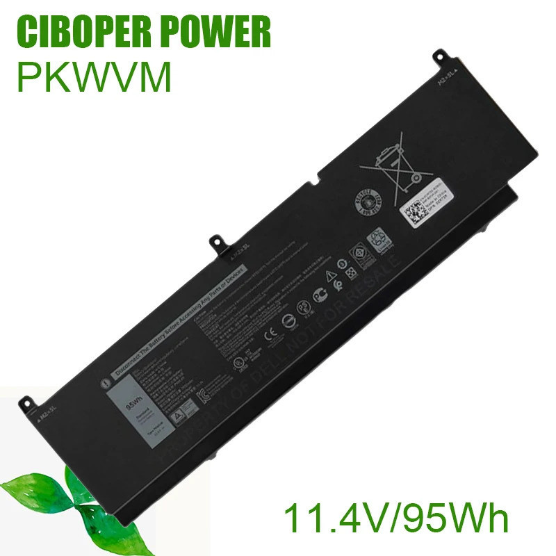 CP แบตเตอรี่เดิม PKWVM C903V 95/68Wh สำหรับแม่นยำ7550 7560 7750 7760เวิร์กสเตชันมือถือ68ND3 CR72X G5