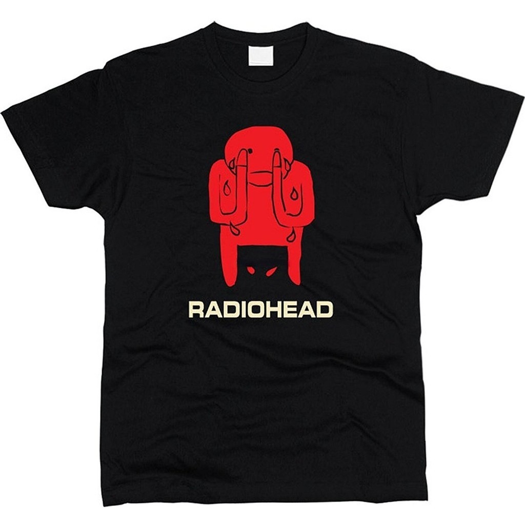 【COD】[NEW 2023] Men Casual T Shirt Fashion Round Neck Radiohead Amnesiac Tshirt Male Harajuku Shirt 