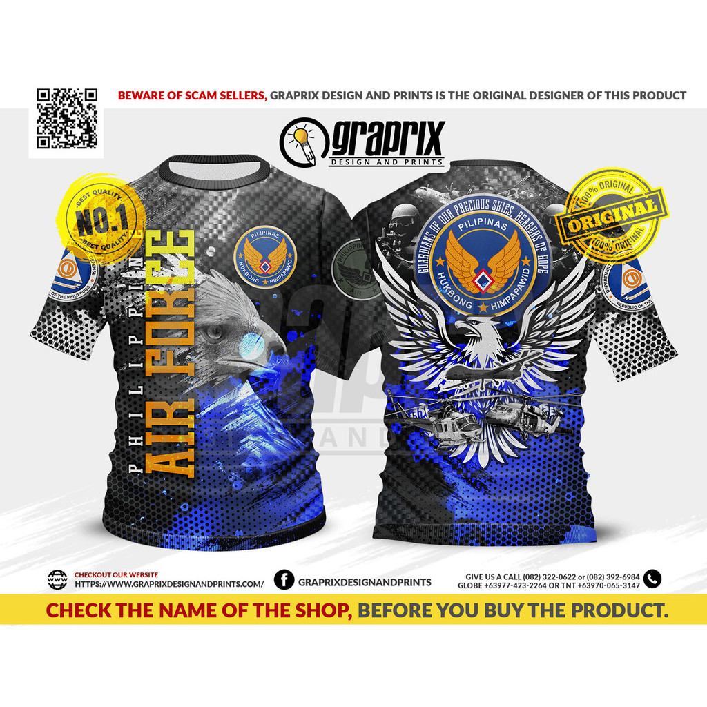 【COD】Philippine Air Force - Armed force T-shirt full Sublimation