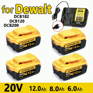 สำหรับ Dewalt 20โวลต์ DCB200 DCB120เปลี่ยนแบตเตอรี่ในตัว2170…