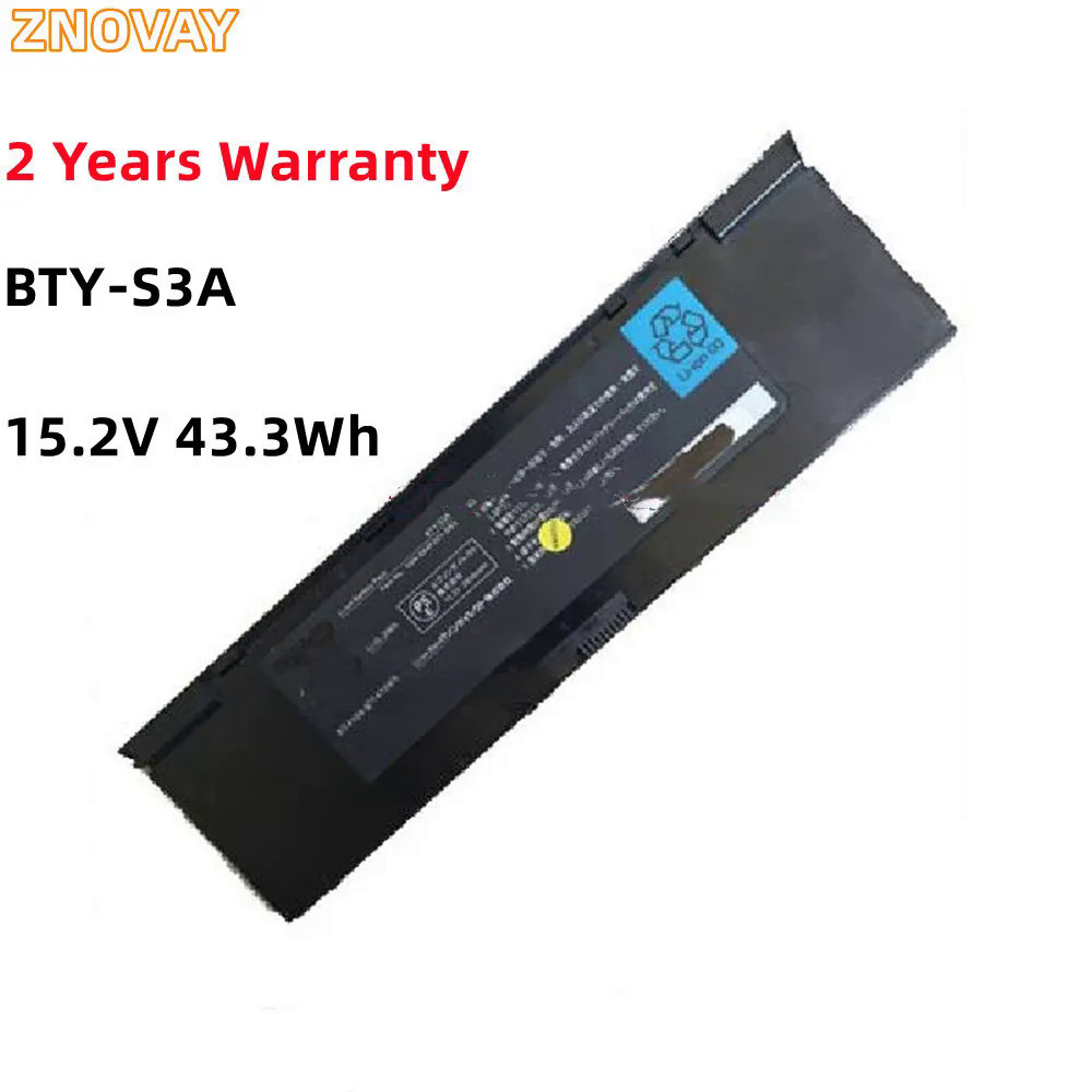 ZNOVAY BTY-S3A 15.2โวลต์43.3Wh 2850มิลลิแอมป์ชั่วโมงแบตเตอรี่สำหรับ EPSON BT4109-B S9N-0A4F201-SB3 L