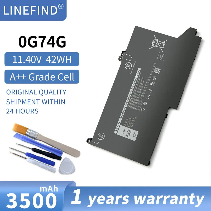 ใหม่แล็ปท็อปแบตเตอรี่0G74G สำหรับ Dell Latitude 5300 5310 7300 7400ชุดโน๊ตบุ๊ค OG74G 02PFPW 11.4โวลต
