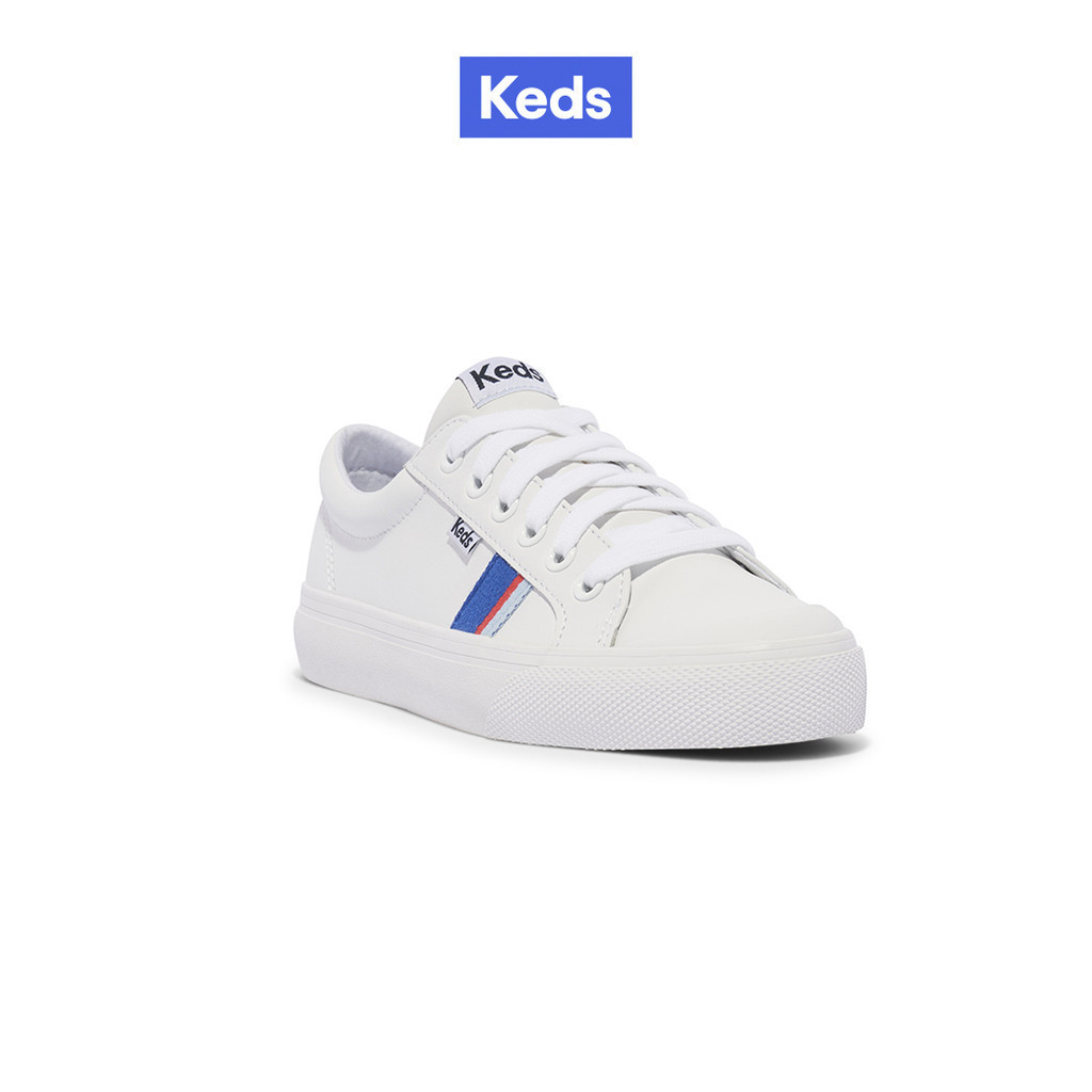 KEDS รองเท้าผ้าใบ แบบผูกเชือก รุ่น JUMP KICK LEATHER TOE CAP สีขาว ( WH67993 )