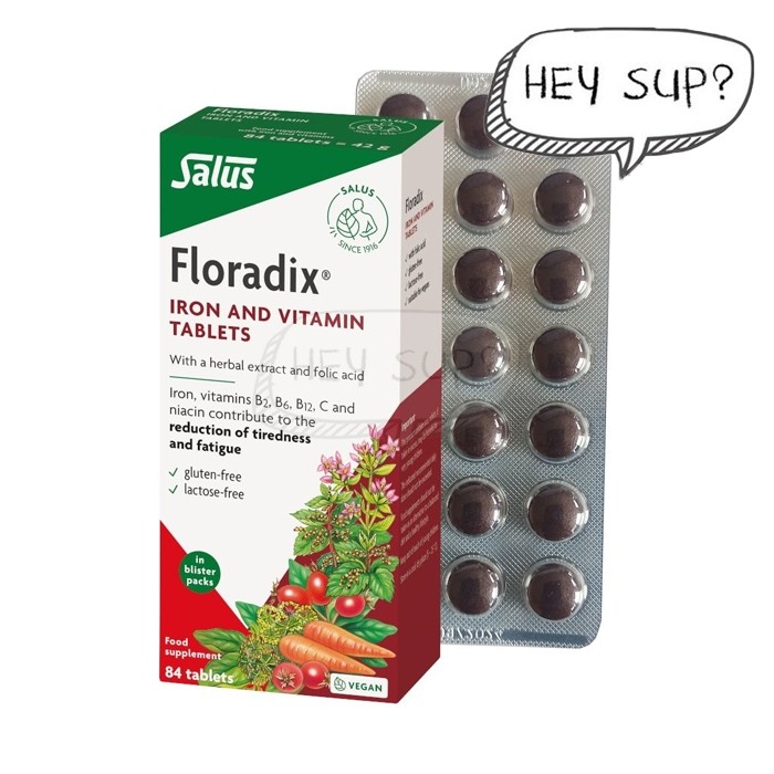 Floradix Iron & Vitamin Tablets 84 Tablets