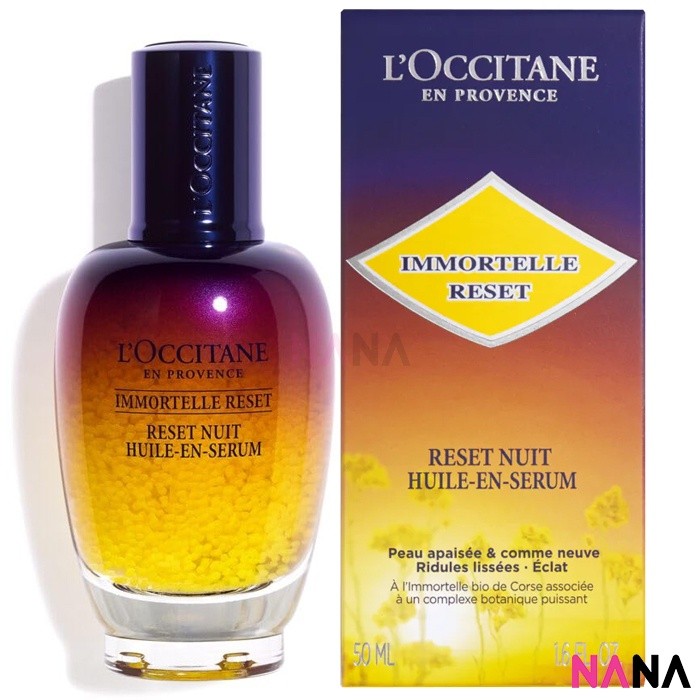 L'OCCITANE Immortelle Overnight Reset Oil-In-Serum 50ml เซรั่มรีเซ็ตผิวโทรม ฟื้นฟูผิวอย่างเร่งด่วน รีเซ็ตกู้ผิว 50 มล.