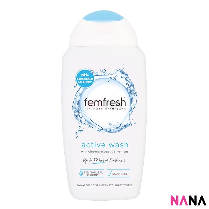 Femfresh Active Wash 250ml ผลิตภัณฑ์ทำความสะอาดผิวหน้า