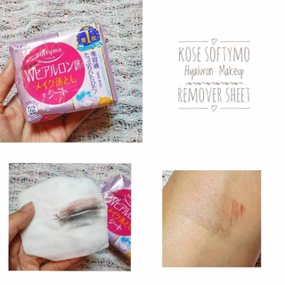 KOSE softymo Makeup Cleansing Sheet 52ชิ้น /12 ชิ้น แผ่นเช็ดเครื่องสำอางค์