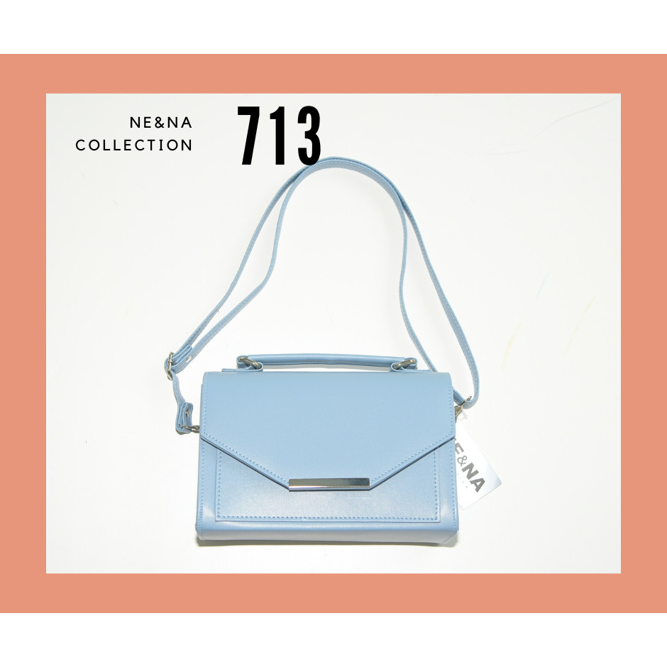 กระเป๋าเเฟชั่นผู้หญิงสะพายข้างทรงกล่อง No. 713 NE&NA Collection Bag