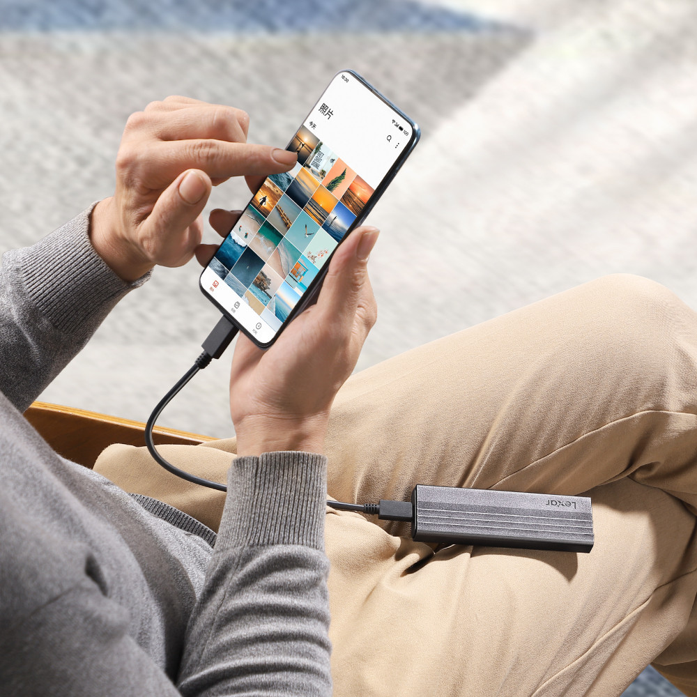 กล่องสำหรับแปลงเอสเอสดี Lexar E300 M.2 SSD Enclosure USB 3.2 Gen 2 (LPAE300-RNBNG)_5