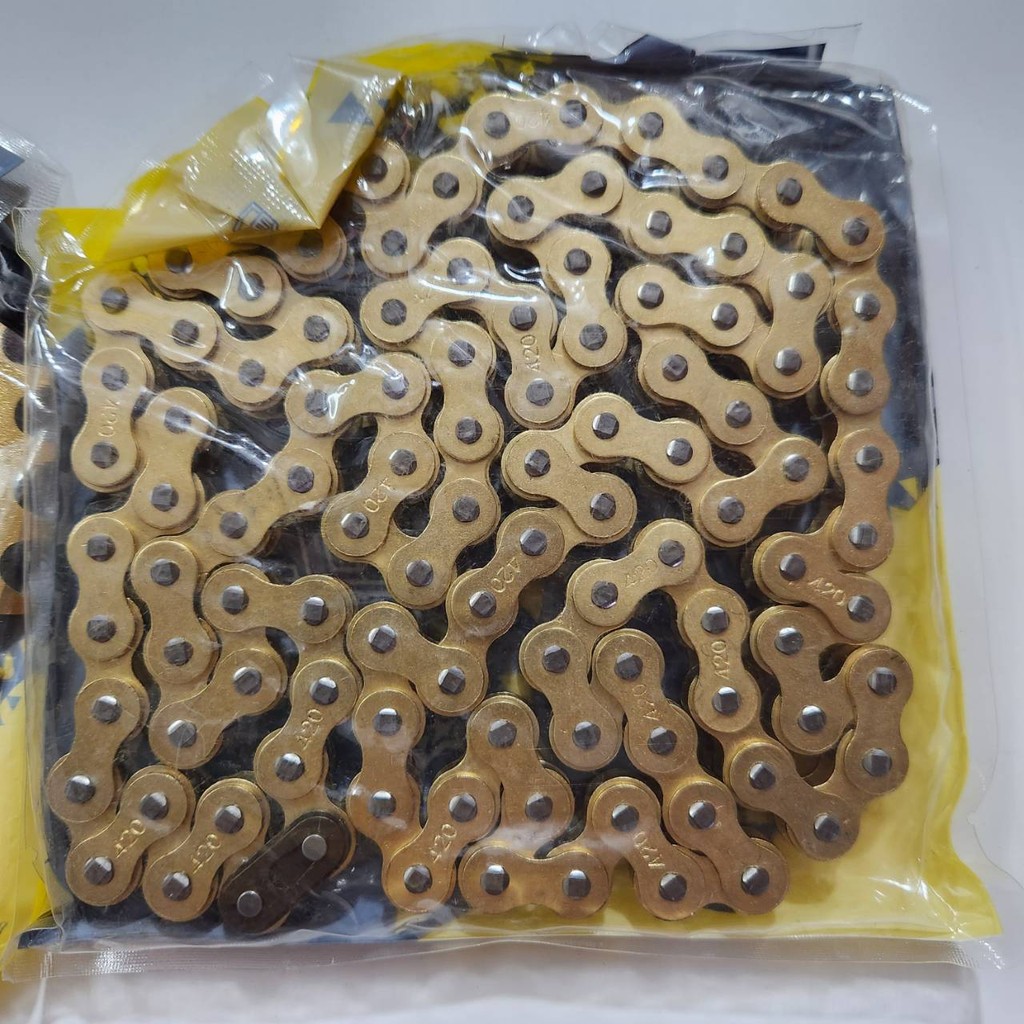 สีทอง เจาะไล่เบา ZERN81 ชุด โซ่สเตอร์ 420 13-33-108L ใช้สำหรับอามยืดอามย่อได้ WAVE110i / WAVE125S / WAVE125R / WAVE100S - รูปที่ 2