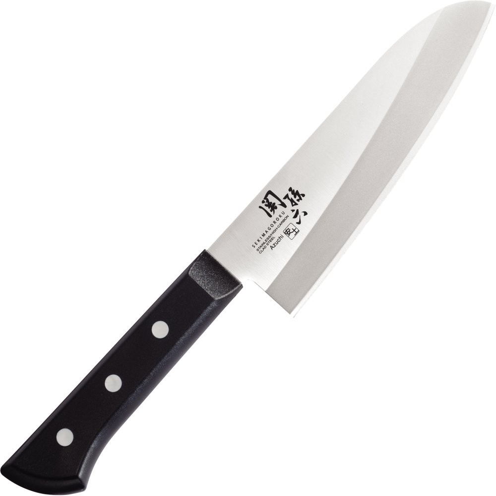 Kai ไค SEKIMAGOROKU มีดทำครัว Santoku Azuchi 165mm ผลิตในญี่ปุ่น Ae5141 k208